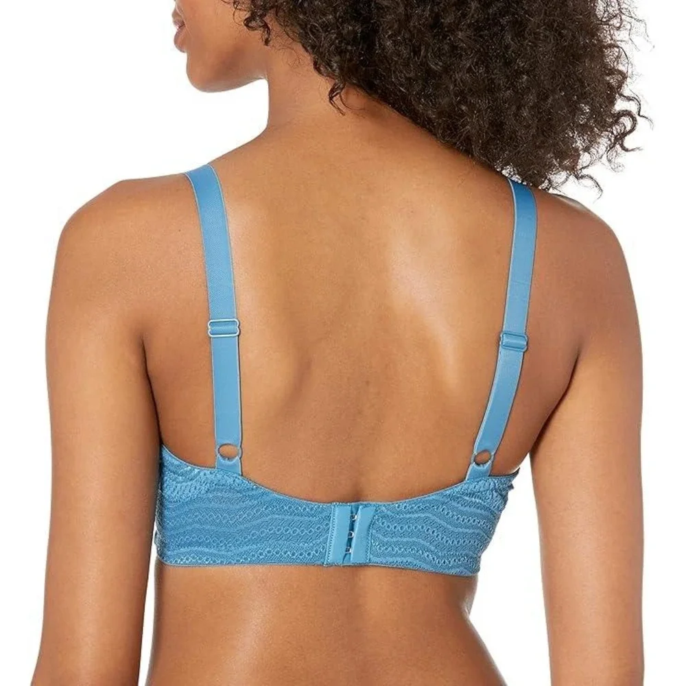 Cosabella Dolce Curvy Bralette Malawi Blue Lace Wireless Bra Size M